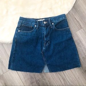 Madewell | Denim A-line mini skirt